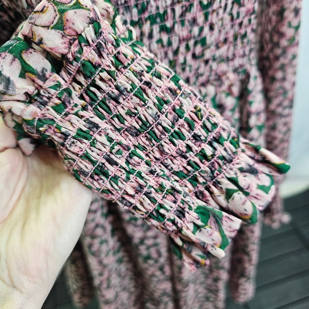 Floral Long Sleeve Dress - Picture 6 of 14